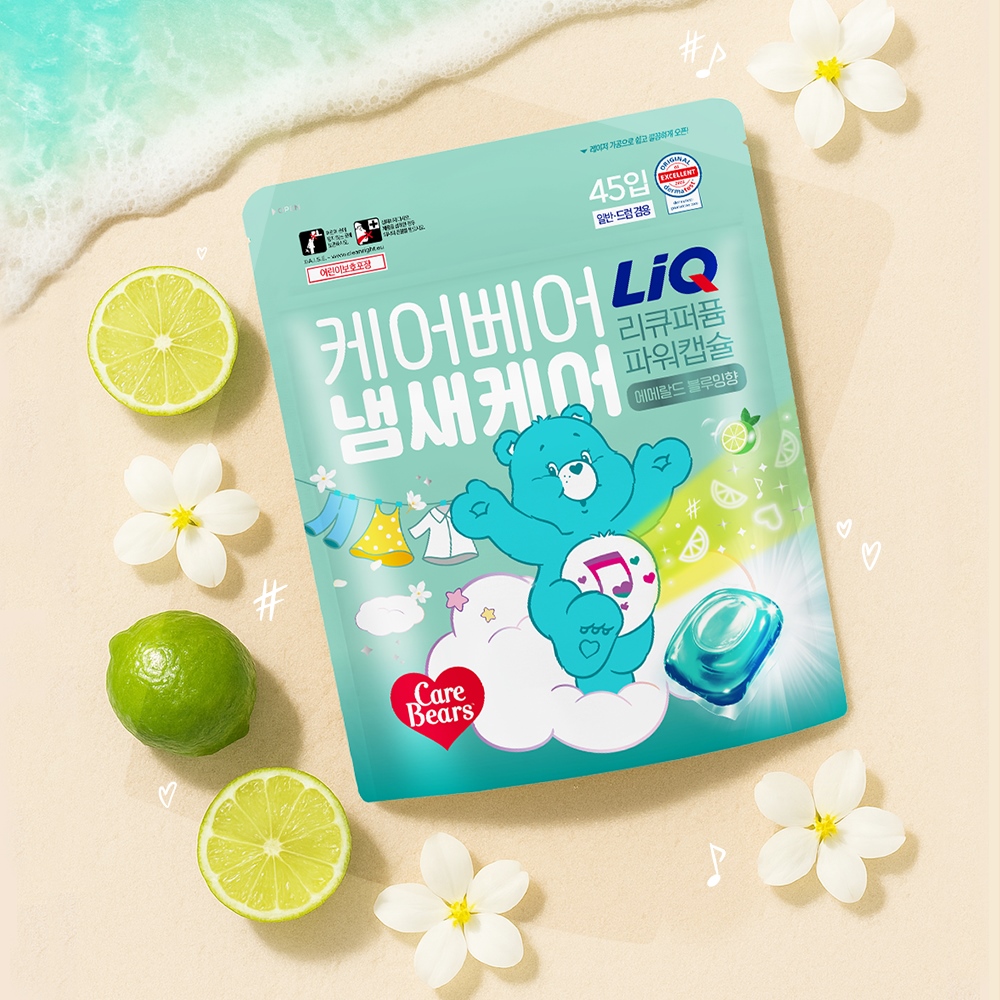 리큐 X 케어베어 퍼퓸파워캡슐 '에메랄드 블루밍향' 출시_연출컷(1).jpg