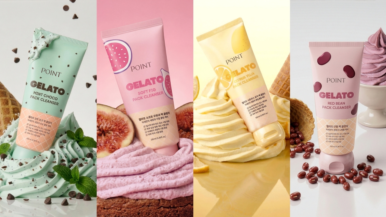 포인트 젤라또 팩 클렌저 4종_연출컷(1).jpg